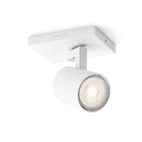 Philips LED Runner, Lampadario a Faretto, 1 Punto Luce, Attacco GU10, 3.5W, Bianco