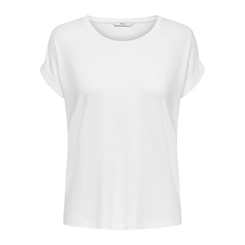 Offerta a tempo: Only Damen Onlmoster S/S O-Neck Top Noos Jrs White S - 11% da 16.99 € a 15.04 €
