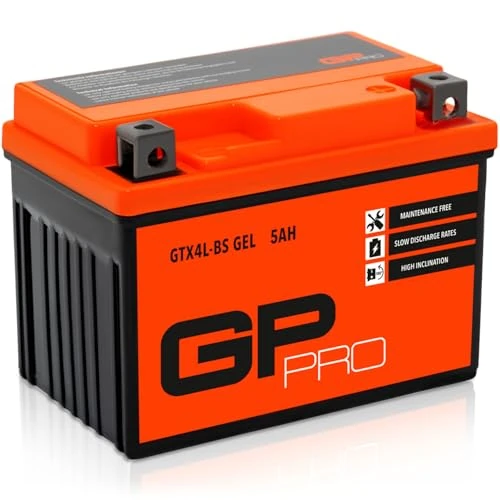 GP-PRO Batteria GP-PRO Gel 12V 5Ah GTX4L-BS (simile a YB4L-B / YTX5L-BS / YTX4L-BS)