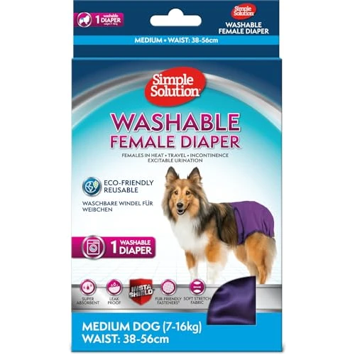 Offre limitée : Simple Solution Couches Lavables Chienne 1x M de 10.19 € à 12.79 € (-25.52% de remise)