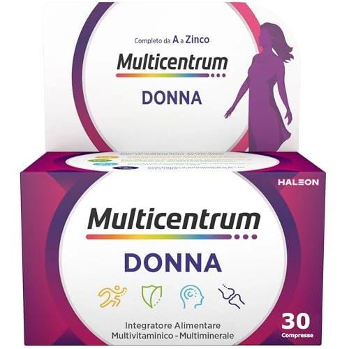 Offerta a tempo: Multicentrum - Integratore Multivitaminico Completo per Donna - 30 Compresse — 38% da 18,50 € a 11,38 €