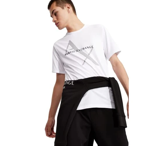 Offerta a tempo: ARMANI EXCHANGE Pima Cotton Jersey Tee, T-Shirt, Uomo, Bianco, S - 45% da 45.00 € a 24.89 €