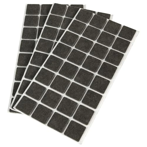 Offre limitee: Emuca - Lot de 96 patins carrés en feutre 25x25mm auto-adhésifs marron, Fibre de 7.59 EUR a 7.59 EUR (economie 0%)