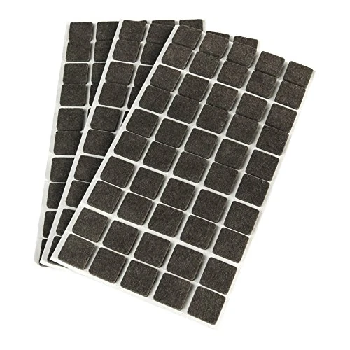 Offerta a tempo: Emuca 2038616 Set di 150 Feltrini Autoadesivi Quadrati, 20X20 mm, Marrone - 23% da 10.97 € a 8.43 €