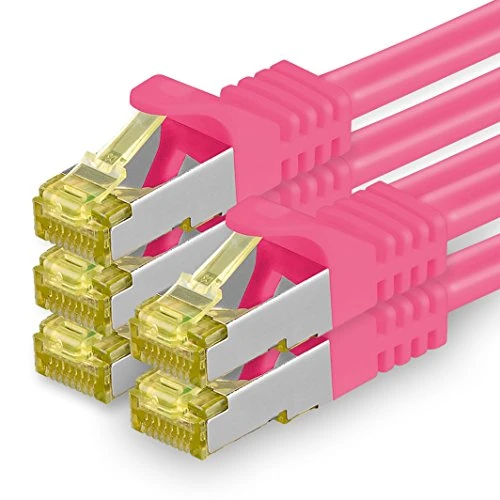 Oferta limitada: Cable de Red Cat.7 (Sftp Pimf) 10 GB/s RJ45 Cat6a Rosa - 5 Unidades 0,25m de 9.20 EUR a 9.20 EUR (ahorro 0%)