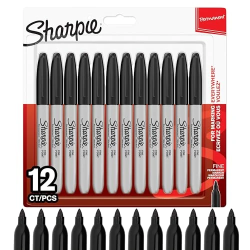 Begrenztes Angebot: Sharpie Permanent Marker | Marker Stifte mit feiner Spitze | schwarze Tinte | 12 Stück Market Set von 18.58 EUR auf 13.19 EUR (Rabatt 29%)