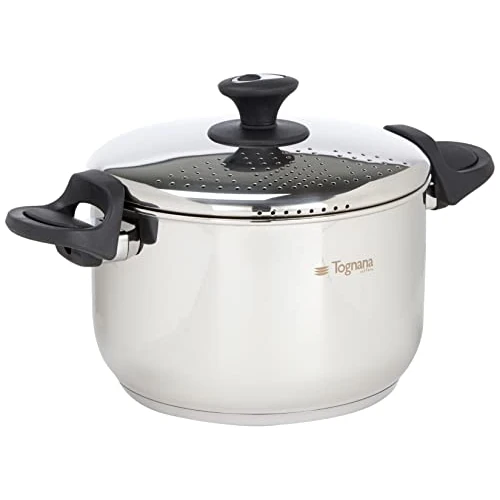 Tognana Vanitosa Set Pastapot, Acier Inoxydable, Argent, 32,5 x 18 x 23,5 cm