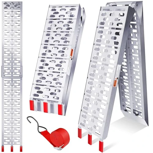 Offre limitee: Masko® ALU Rampe d'accès Rampe de Chargement Rail de Chargement Antidérapant Pliable de 87.80 EUR a 74.80 EUR (economie 15%)