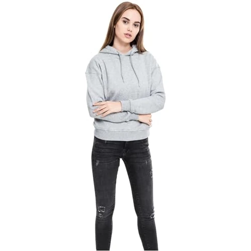 Urban Classics Damen Kapuzenpullover Ladies Hoodie, Grau (grey 111), X-Large