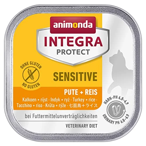 Oferta limitada: animonda Integra Protect Sensitive para gatos, comida dietética para gatos, comida húmeda para alergias alimentarias, puro pavo, 16 x 100 g de 17.42 € a 15.96 € (ahorro 8.38%)