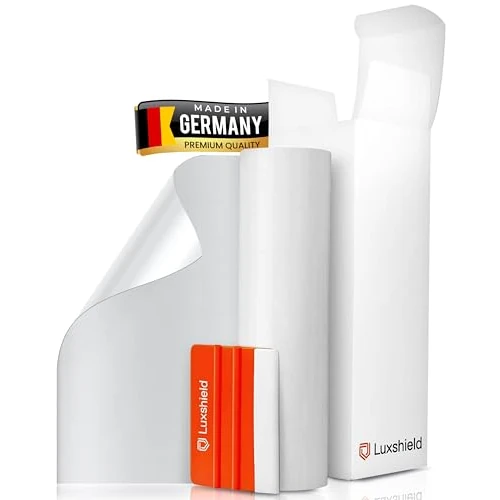 Offerta a tempo: Luxshield Pellicola Adhesiva per Auto, Moto, Bici 12x100cm - Trasparente, Autoadesiva, Protettiva per Vernice, Venduta al metro dalla Germania - 0.00% da 11.99 € a 11.99 €