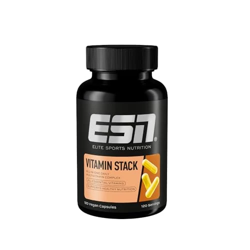 Offerta a tempo: ESN Vitamin Stack, capsule multivitaminiche, 120 pezzi - 4 mesi di fornitura, ad alto dosaggio, 13 preziose vitamine in una capsula, solo 1 capsula al giorno, made in Germany - 31% da 19.90 € a 13.74 €