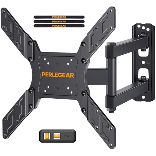 Beperkte aanbieding: Perlegear TV Muurbeugel, Draaibaar Kantelbaar Uitschuifbaar TV-Beugel bevestiging Past op 26-55 Inch Vlakke en Curved TV tot 45 kg, max. VESA 400x400mm van 23.99 EUR naar 20.39 EUR (besparing 15%)