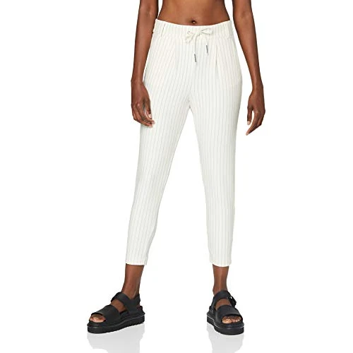 Offre limitée : Only Onlpoptrash Life Easy Col Pant PNT Noos Pantalon Femme - Blanc (Cloud Dancer), 34W / 32L de 39.99 € à 20.00 € (50% de remise)