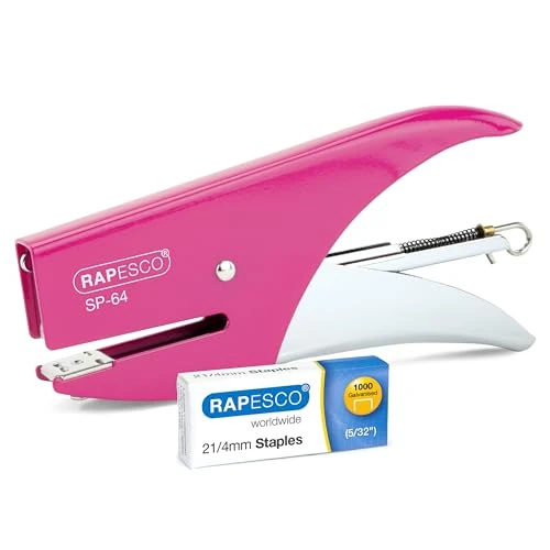 Limited offer: Rapesco 1267 SP-64 Stapling Plier and 1000 Type 21/4mm Staples, 12 Sheet Capacity, Black from 18.65 EUR to 18.65 EUR (save 0%)