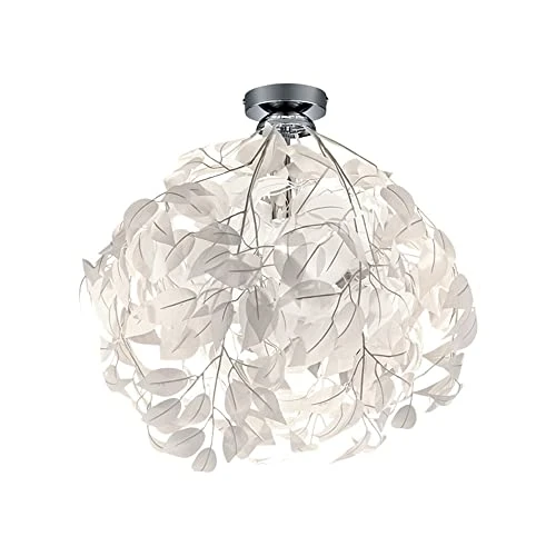 Offre limitée : RL LIVE YOUR LIGHT Leavy R60461001 Plafonnier Nickel Métal Mat Abat-jour Plastique Blanc 1 x E27 de 43.49 € à 41.31 € (5% de remise)