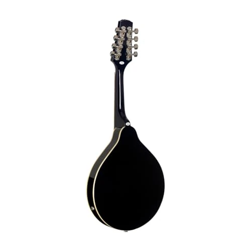 Stagg M50 E BLK guitarra electroacústica mandolina de Bluegrass con parte superior de la OTAN, color negro