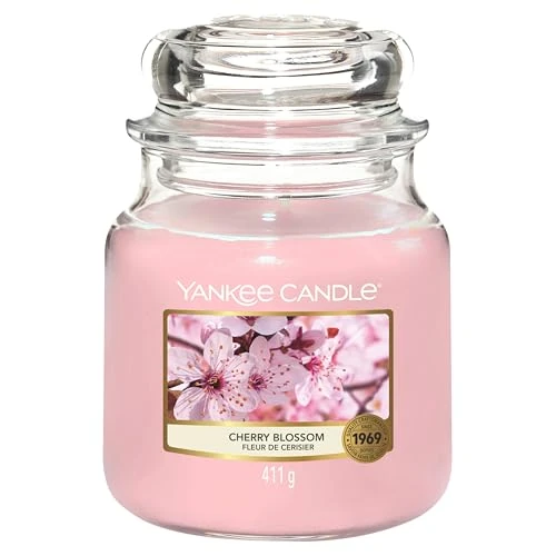 Offerta a tempo: Yankee Candle Candela profumata in giara media | Fiore di ciliegio | Durata Fino a 75 Ore — 30% da 29,90 € a 20,89 €