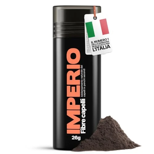 Offerta a tempo: IMPERIO Fibre capelli - per l'infoltimento dei capelli per capelli più spessi e pieni in pochi secondi. Nasconde la caduta dei capelli nelle donne e negli uomini. 100% naturale. 26g (castano scuro) - 0.00% da 20.97 € a 20.97 €