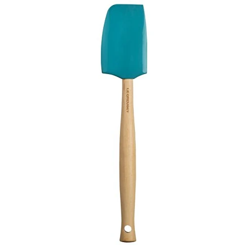 Offerta a tempo: Le Creuset Spatola Craft media, 28.5 cm, Silicone, Blu Caribe, 93010602490000 - 40% da 14.00 € a 8.40 €