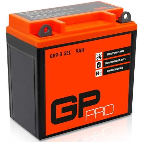 Offerta a tempo: GP-PRO GB9-B 12V 9Ah GEL Batteria di avviamento (simile a YB9-B / 50914) (Esente da manutenzione / Sigillato) Moto Scooter Accumulatore - 0.00% da 40.75 € a 40.75 €