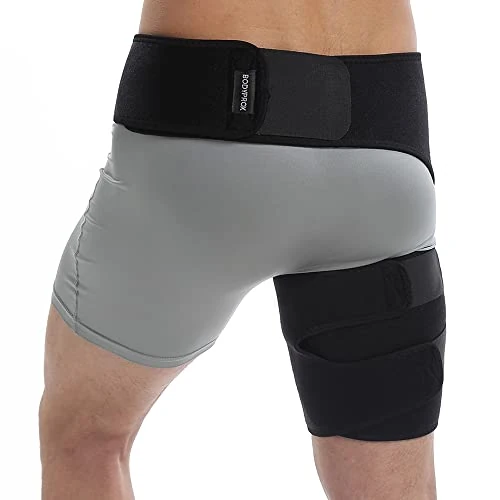 Offerta a tempo: Bodyprox Groin Wrap, Supporto Regolabile Per Il Dolore All'Anca, Del Manico, Ischio-Gambali, Coscia E Nervo Sciatico - 0.00% da 18.99 € a 18.99 €