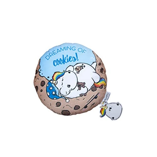 Tijdelijke aanbieding: Herding Pummeleinhorn Soft Velvet Kussen met Omkeerbaar Motief, Diameter 30 cm, Meerkleurig van 10.99 € naar 10.99 € (0.00% korting)
