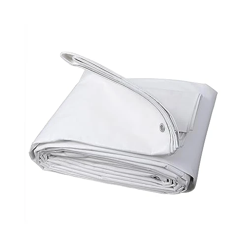 Offre limitée : WOLTU Bâche de Protection en PE Imperméable et Résistante, Housse de Protection Étanche pour Bois, avec Œillets Muiti-Usage 280g/m², Blanc, 6x8m de 98.99 € à 50.99 € (48% de remise)