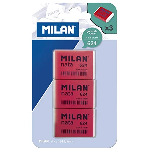 Limited-time offer: A.C. Milan Blíster 3 gomas de borrar NATA 624, White from 3.56 GBP to 3.56 GBP (save 0%)