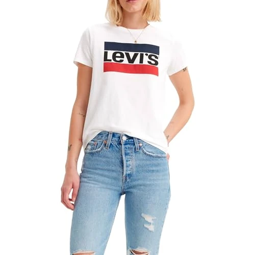 Offre limitée : Levi's The Perfect Tee T-Shirt Femme, Pattern Batwing Logo de 15.42 EUR à 15.42 EUR (remise 0%)