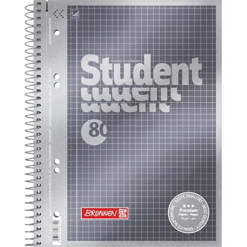 Offerta a tempo: Brunnen, 1067174 Blocco note/quaderno, Premium Duo, raffinata copertina con effetto metallizzato A quadretti A5 - 0.00% da 4.97 € a 4.97 €