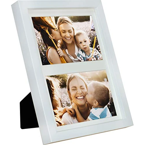 Offerta a tempo: BD ART 17 x 23 cm Cornice multipla per 2 foto 10x15 cm, Bianco - 56% da 24.95 € a 10.95 €