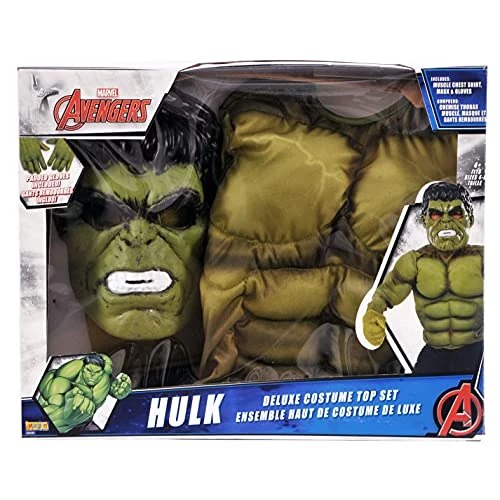 Oferta limitada: AVENGERS - Disfraz de Hulk infantil, con pecho, máscara y guantes, talla M (Rubie's Spain 34101) Carnaval de 34.86 EUR a 34.86 EUR (ahorro 0%)