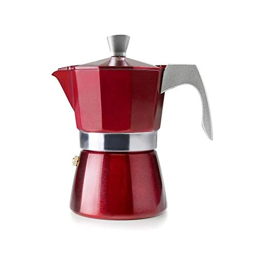 Tijdelijke aanbieding: IBILI Percolator, Evva, rood, 6 kopjes, 300 ml, gegoten aluminium, geschikt voor inductie van 33.95 € naar 33.95 € (0.00% korting)