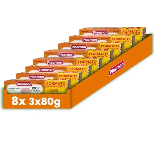 Offerta a tempo: Plasmon Omogeneizzato di Prosciutto 3x80g (8 Confezioni) - 0.00% da 14.32 € a 14.32 €