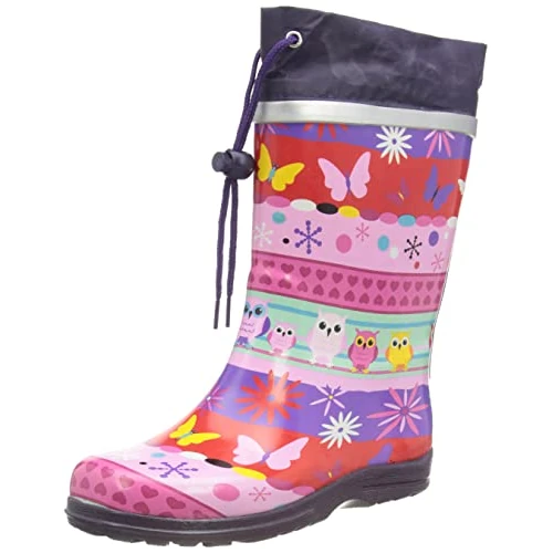 Offre limitée : Beck Fille Eule Bottes bottines de pluie, Multicolore, 27 EU de 11.43 € à 11.00 € (4% de remise)