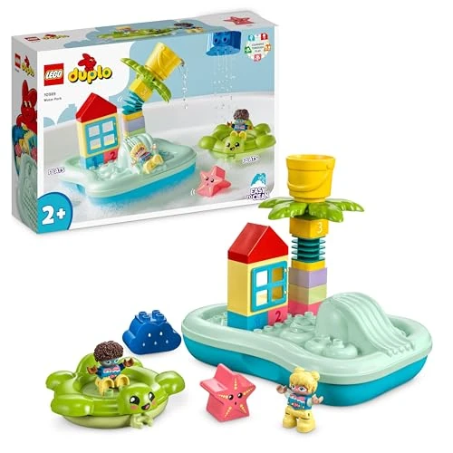 Offre limitee: LEGO 10989 Duplo Le Parc Aquatique, Jouet pour Enfants Dès 2 Ans, avec Île Flottante, Tortue et Poissons, Jeu d'eau Faciles à Nettoyer pour Baignoire de 42.99 EUR a 37.91 EUR (economie 12%)