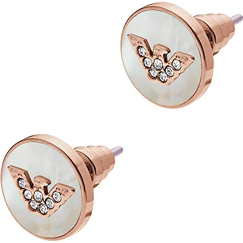 Limited-time offer: Emporio Armani Women's Rose Gold Stud Earrings, EGS2311221 from 55.36 £ to 20.60 £ (save 63%)