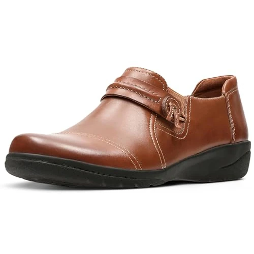 Offerta a tempo: Clarks Cheyn Madi, Mocassino Donna, Pelle Marrone Scuro, 37 EU Larga - 0.00% da 51.25 € a 51.25 €