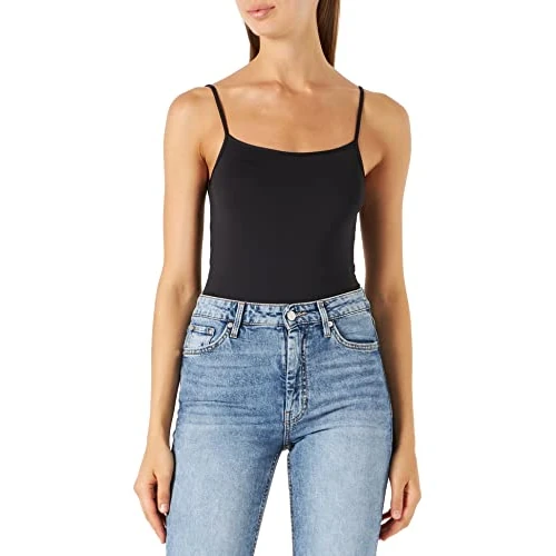 LOVABLE Basic Soul, Camiseta de Tirantes para Mujer, Negro (Black), L(tamano fabricante 4)