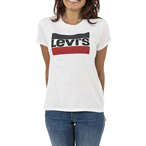 Limited offer: Levi's Short Sleeve t-Shirt Women 17369-0297 XS Bianco from 30.00 EUR to 16.93 EUR (save 44%)