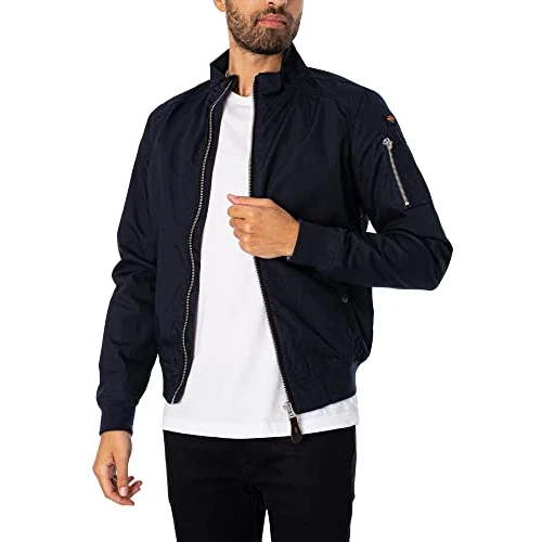 Schott NYC Kenny, Chaqueta para Hombre, Azul (Navy Navy), S