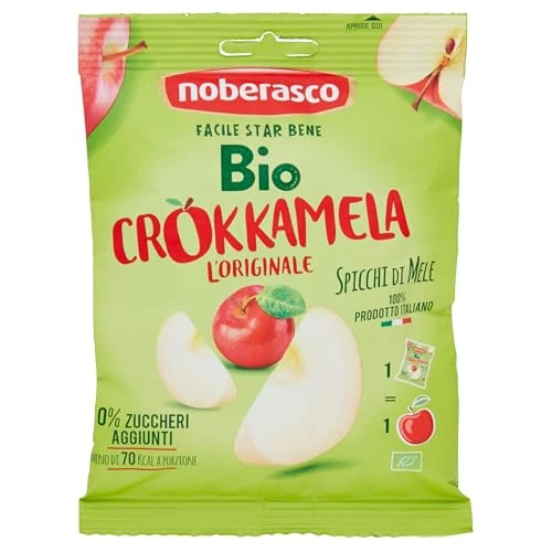 Offerta a tempo: Noberasco Bio Crokkamela - 12 Confezioni di Mele Esiccate — 45% da 22,20 € a 12,24 €