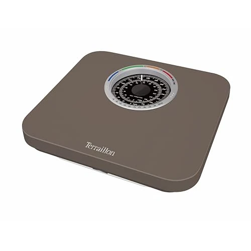 Limitiertes Angebot: TERRAILLON Mechanische Personenwaage – Großes Ziffernblatt mit BMI-Anzeige, max. 150kg – Modell „Nautic Up“ in Braun von 30.16 EUR auf 30.16 EUR (Spare 0%)
