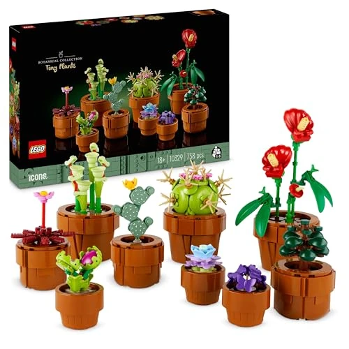 Offre limitée : LEGO Icons 10329 Les Plantes Miniatures, Collection Botanique 9 Plantes Artificielles avec des Fleurs, Décoration d'Intérieur de 32.90 EUR à 32.90 EUR (remise 0%)