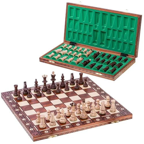 Limited-time offer: SQUARE - Wooden Chess Set SENATOR 41 x 41 cm (16.14 x 16. 14 in) - Chessboard & Chess Pieces from 73.12 £ to 73.12 £ (save 0.00%)