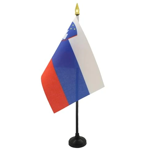 Offerta a tempo: AZ FLAG Bandiera da Tavolo Slovenia 15x10 cm Poliestere 100D Base Plastica - 38% da 7.95 € a 4.94 €