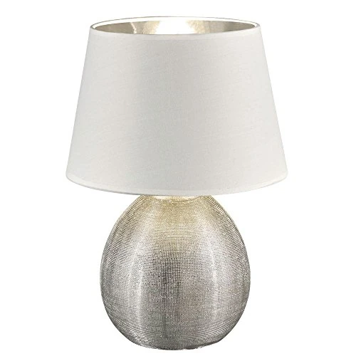 Reality Leuchten Ceramic Table Lamp with Fabric Shade