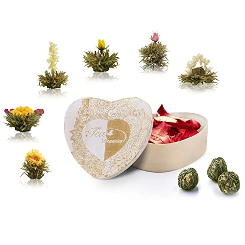 Offre limitee: Creano Mix de Fleurs de Thé - Coffret "Flower Tea" | 6 roses de Thé (Thé blanc) de 15.90 EUR a 13.51 EUR (economie 15%)