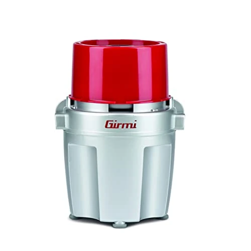 Girmi Chopper Silver and Red 500W Food Processor Vegetable Slicer Cutter TR20